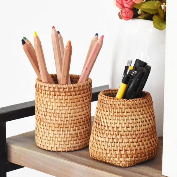 manual rattan handwoven makeup brush organizer pen holder multi-purpose home office desk storage basket box baskets
manual rattan handwoven makeup brush organizer pen holder multi-purpose home office desk storage basket box baskets