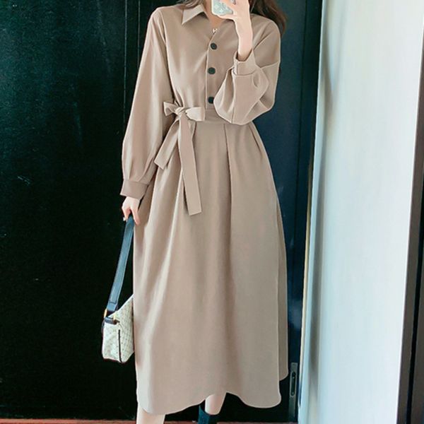 spring cool breeze elegant thin waist dress female platycodon skirt midi kleider damen, Black;gray
spring cool breeze elegant thin waist dress female platycodon skirt midi kleider damen, Black;gray