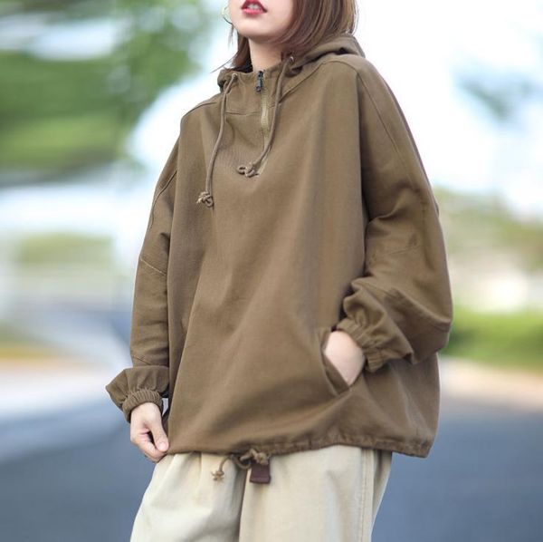women's hoodies & sweatshirts autum spring women casual solid color loose hooded drawstring female wild, Black
women's hoodies & sweatshirts autum spring women casual solid color loose hooded drawstring female wild, Black
