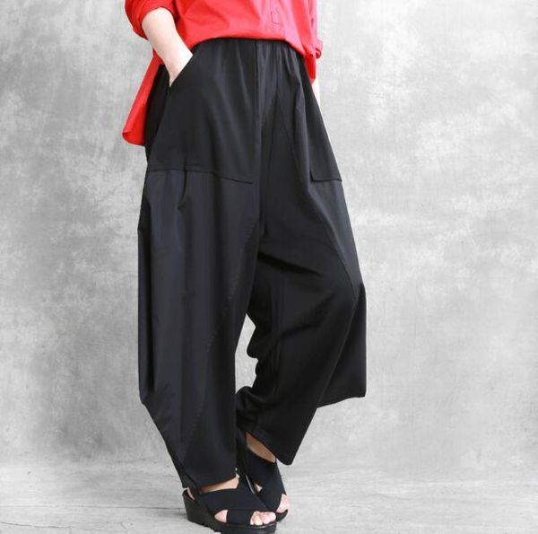 women's pants & capris fashion british style wild loose solid color harem s105, Black;white
women's pants & capris fashion british style wild loose solid color harem s105, Black;white