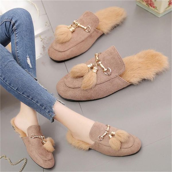 rex hair fashion mules shoes fur chain tassel decorate lazy slippers winter outdoor flock pantufa woman slides, Black
rex hair fashion mules shoes fur chain tassel decorate lazy slippers winter outdoor flock pantufa woman slides, Black