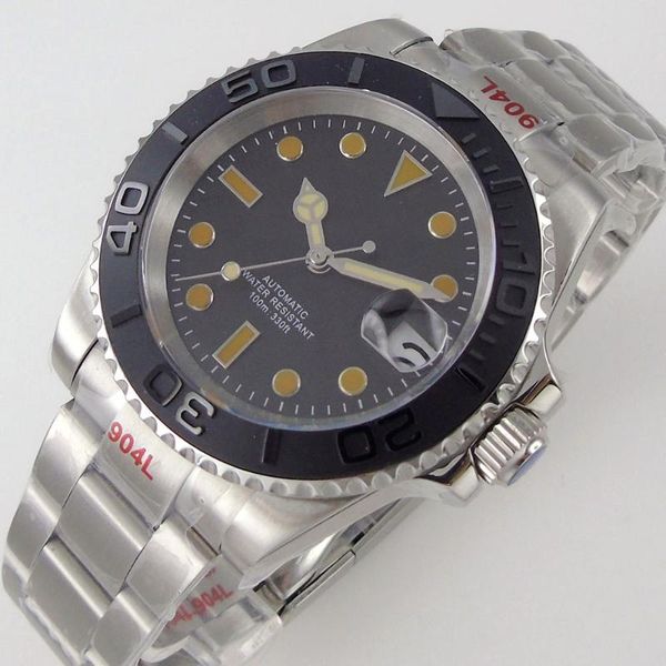 wristwatches sapphire men's watch japan nh35/miyota8215 automatic date cyclops oyster bracelet rotating aluminum bezel insert lume hand, Slivery;brown
wristwatches sapphire men's watch japan nh35/miyota8215 automatic date cyclops oyster bracelet rotating aluminum bezel insert lume hand, Slivery;brown