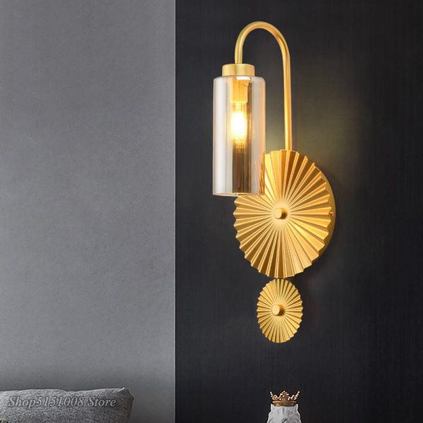 wall lamp nordic luxury led light modern industrial metal glass loft art mirror front hall bedroom corridor decor luminaire 
wall lamp nordic luxury led light modern industrial metal glass loft art mirror front hall bedroom corridor decor luminaire