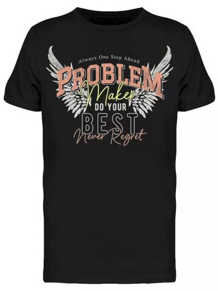 problem maker slogan tee men's -image by shutterstock, White;black
problem maker slogan tee men's -image by shutterstock, White;black