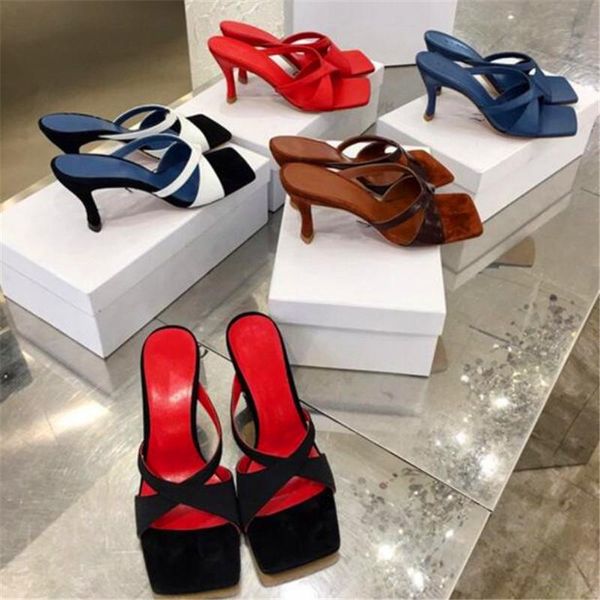 slippers summer square head ladies sandals open toe little fairy stiletto high heel sheepskin heels, Black
slippers summer square head ladies sandals open toe little fairy stiletto high heel sheepskin heels, Black