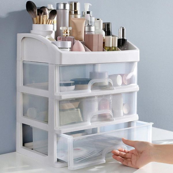 plastic cosmetic 3 layer drawer organizer makeup container desksundry storage case cabinet finishing receiving box boxes & bins
plastic cosmetic 3 layer drawer organizer makeup container desksundry storage case cabinet finishing receiving box boxes & bins