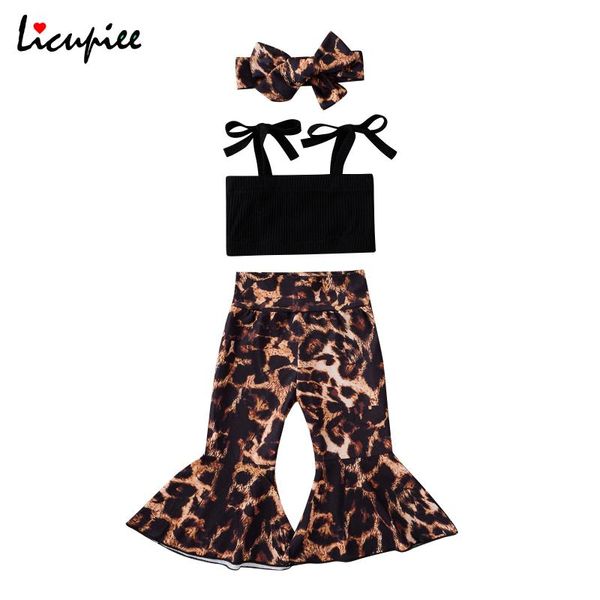 clothing sets 0-24 months baby girl\u2021s camisole and trousers suit fashion solid color lace-up vest leopard trumpet pants with headband, White
clothing sets 0-24 months baby girl\u2021s camisole and trousers suit fashion solid color lace-up vest leopard trumpet pants with headband, White