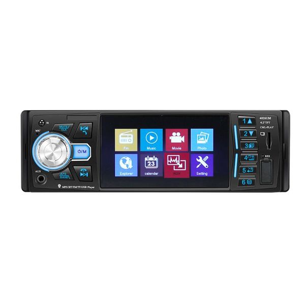 car audio radio 1 din autoradio bluetooth 4.2" screen hd playback rear view camera stereo support android phone interconnection
car audio radio 1 din autoradio bluetooth 4.2" screen hd playback rear view camera stereo support android phone interconnection