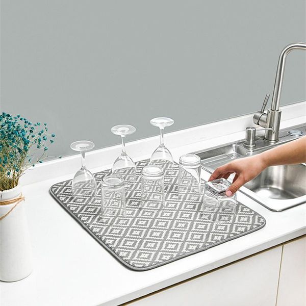 mats & pads stylish rhombic microfiber dish drying mat dish-drying towel drainer cushion-pad tableware kitchen-sink for tea a
mats & pads stylish rhombic microfiber dish drying mat dish-drying towel drainer cushion-pad tableware kitchen-sink for tea a