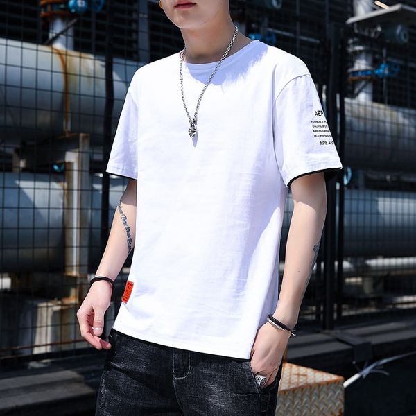 2021 new men's short sleeve round neck t-shirt, loose cotton casual wear, two pieces, summer uv4d, White;black
2021 new men's short sleeve round neck t-shirt, loose cotton casual wear, two pieces, summer uv4d, White;black