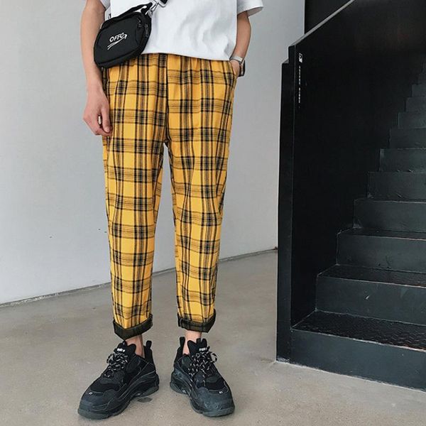 men's pants 2021 men joggers youth streetwear black plaid mens straight harem korean hip hop trousers plus size
men's pants 2021 men joggers youth streetwear black plaid mens straight harem korean hip hop trousers plus size