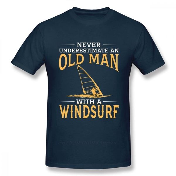 never underestimate an old man with a windsurf t shirt boy vintage t-shirt fashion arrival casual men's t-shirts, White;black
never underestimate an old man with a windsurf t shirt boy vintage t-shirt fashion arrival casual men's t-shirts, White;black