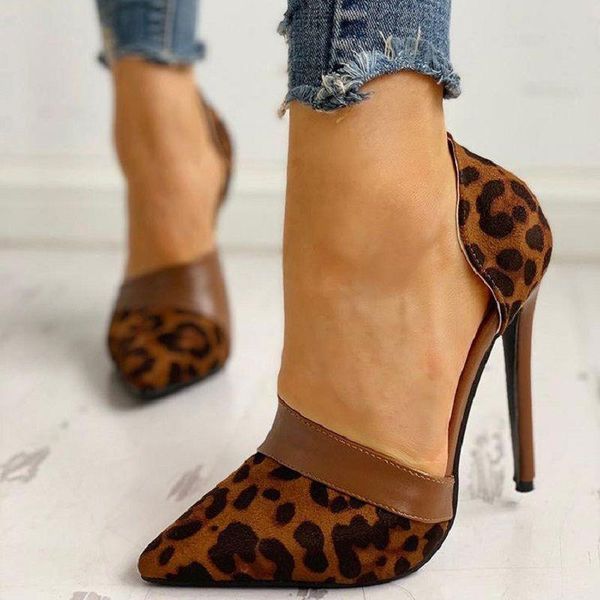 sandals ippeum women sandal leopard print women's shoes super high stiletto toe pointed suede shallow side hollow heel, Black 
sandals ippeum women sandal leopard print women's shoes super high stiletto toe pointed suede shallow side hollow heel, Black