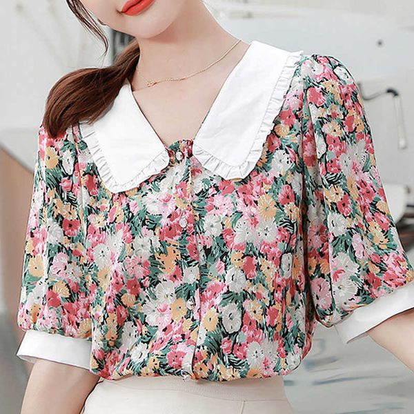 blouse women blusas mujer de moda v-neck print chiffon blouse shirt blusa summer short sleeve blouse shirts women d210 210602, White
blouse women blusas mujer de moda v-neck print chiffon blouse shirt blusa summer short sleeve blouse shirts women d210 210602, White