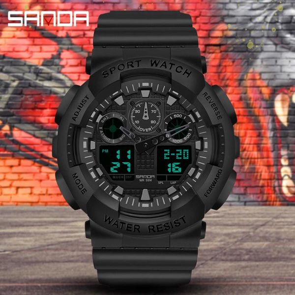 wristwatches sanda quartz dual display watch men's waterproof luminous clock s automatic date mens relógio masculino, Slivery;brown
wristwatches sanda quartz dual display watch men's waterproof luminous clock s automatic date mens relógio masculino, Slivery;brown