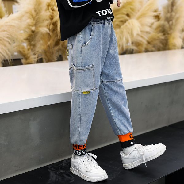 new boys denim pants letter elastic waist spring and autumn casual trousers 3-14 years old childrens clothes kids jeans for boy, Blue
new boys denim pants letter elastic waist spring and autumn casual trousers 3-14 years old childrens clothes kids jeans for boy, Blue