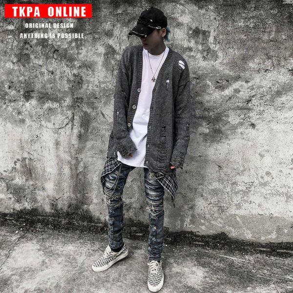 fashion sweater tkpa street men's wear in autumn and winter, White;black