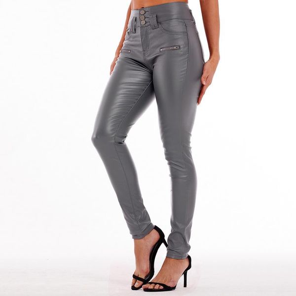 women's jeans women high waist coated stretch large size faux pu leather pants elegant grey skinny pencil motorcycle, Blue
women's jeans women high waist coated stretch large size faux pu leather pants elegant grey skinny pencil motorcycle, Blue