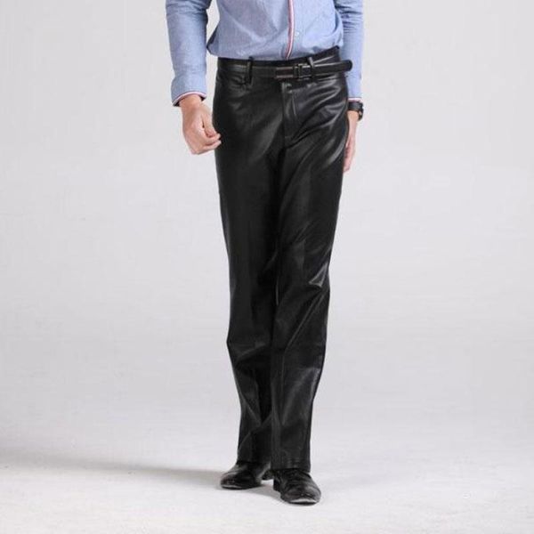 men's pants leather korean version of self-cultivation warm pu trousers casual straight plus velvet, Black
men's pants leather korean version of self-cultivation warm pu trousers casual straight plus velvet, Black
