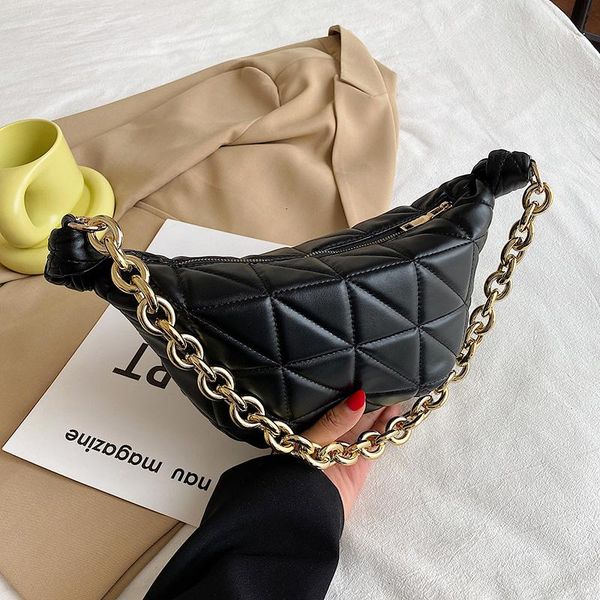 evening bags brand designer women's thick chain lingge small underarm baguette bag 2021 winter shoulder handbags pu leather sac
evening bags brand designer women's thick chain lingge small underarm baguette bag 2021 winter shoulder handbags pu leather sac