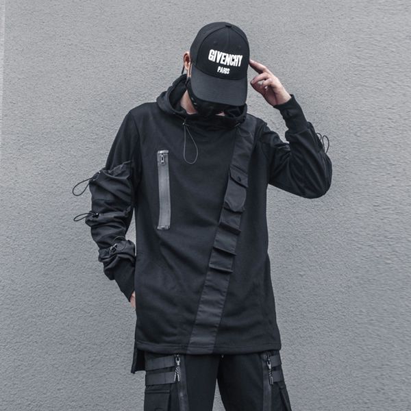 men's casual shirts harajuku techwear hoodie and sweatshirt men autumn multi-pocket cotton pullover hip hop streetwear hoodies black wb, White;black
men's casual shirts harajuku techwear hoodie and sweatshirt men autumn multi-pocket cotton pullover hip hop streetwear hoodies black wb, White;black