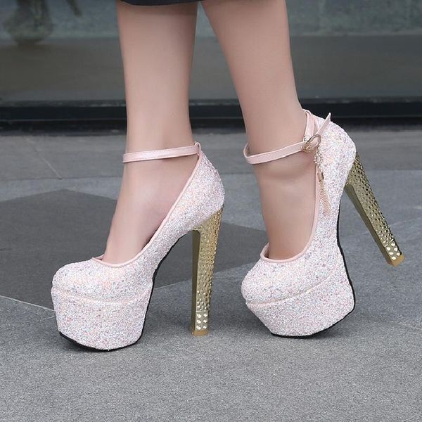 size 33-43 2021 women pumps female 15.5cm high heels wedding shoes blue pink white glitter autumn platforms dress, Black
size 33-43 2021 women pumps female 15.5cm high heels wedding shoes blue pink white glitter autumn platforms dress, Black