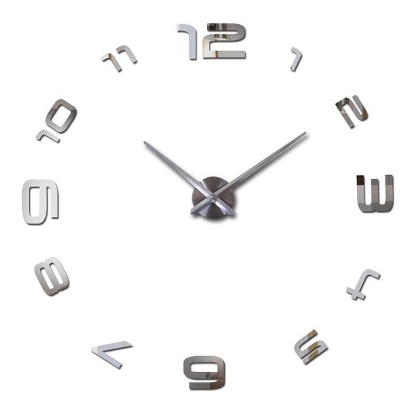 wall clocks -diy arabic large number clock modern design giant 3d mirror effect sticker frameless huge watch
wall clocks -diy arabic large number clock modern design giant 3d mirror effect sticker frameless huge watch