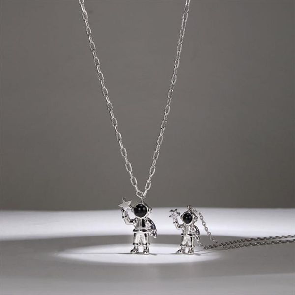 pendant necklaces men/women creativity space astronaut robot bubble dog necklace hip-hop street personality punk jewelry selling, Silver
pendant necklaces men/women creativity space astronaut robot bubble dog necklace hip-hop street personality punk jewelry selling, Silver