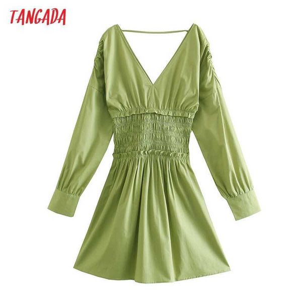 tangada autumn fashion women green backless v neck dress long sleeve ladies mini dress 2w106 210609, Black;gray
tangada autumn fashion women green backless v neck dress long sleeve ladies mini dress 2w106 210609, Black;gray