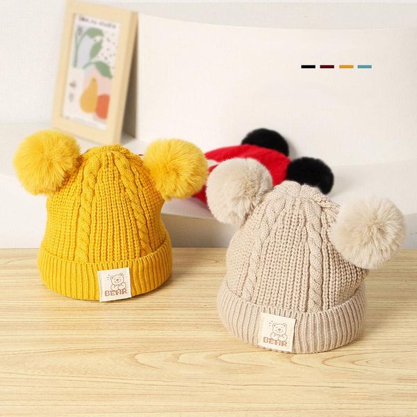 caps & hats winter baby hat cute pom knitting bonnet for boy girl solid color warm beanies cap children boys girls, Yellow
caps & hats winter baby hat cute pom knitting bonnet for boy girl solid color warm beanies cap children boys girls, Yellow