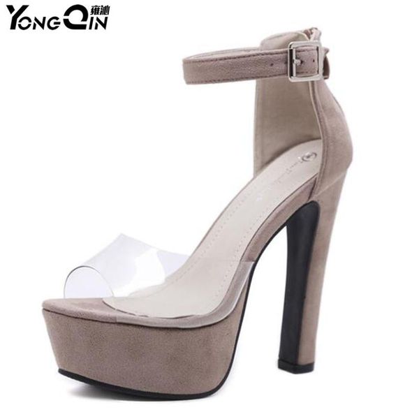dress shoes arrived transparent thick heels women high heel sandals/party wedding size 34-39, Black
dress shoes arrived transparent thick heels women high heel sandals/party wedding size 34-39, Black