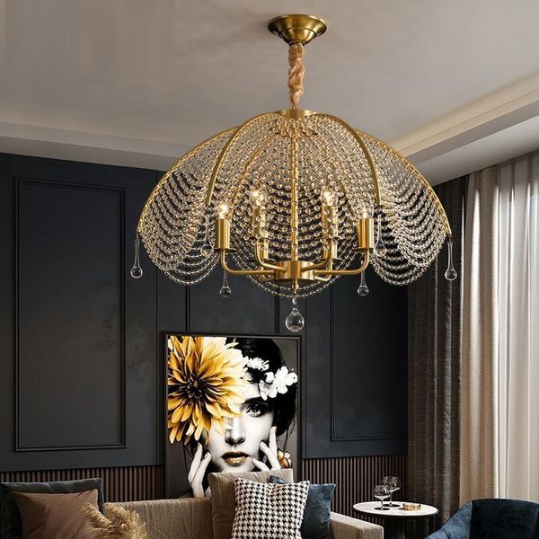 chandeliers french crystal chandelier for living room el lighting golden k9 110-265v
chandeliers french crystal chandelier for living room el lighting golden k9 110-265v