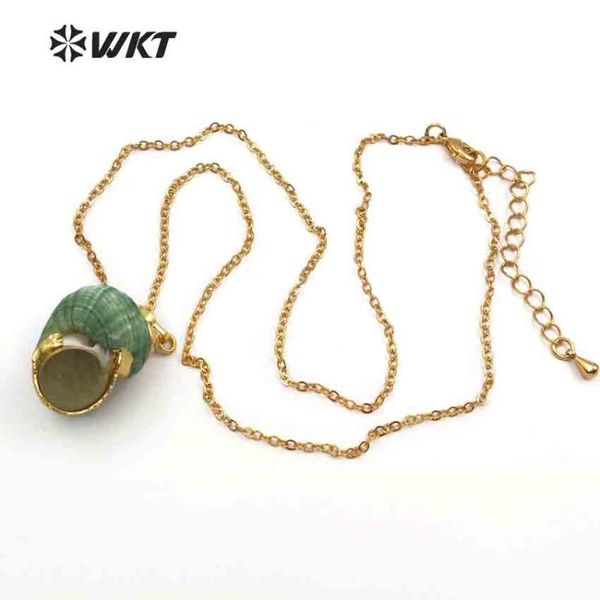 pendant necklaces wt-jn052 wholesale design mini eletroplated trumpet shell necklace with green natural shape women jewelry making pendants, Silver
pendant necklaces wt-jn052 wholesale design mini eletroplated trumpet shell necklace with green natural shape women jewelry making pendants, Silver