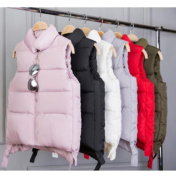 autumn winter women short cotton vest female solid sleeveless coats l2011001 women's vests, Black;white
autumn winter women short cotton vest female solid sleeveless coats l2011001 women's vests, Black;white