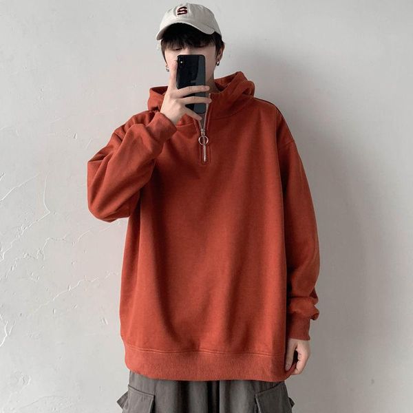 men's hoodies & sweatshirts turtleneck hoodie korean casual pullover fashion loose sweatshirt streetwear long sleeve, Black
men's hoodies & sweatshirts turtleneck hoodie korean casual pullover fashion loose sweatshirt streetwear long sleeve, Black