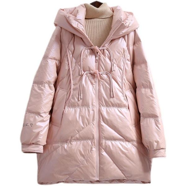 women's down & parkas winter white duck dowm parka women hooded overcoat thick warm glossy coat bread puffer jacket female outerwear, Black
women's down & parkas winter white duck dowm parka women hooded overcoat thick warm glossy coat bread puffer jacket female outerwear, Black