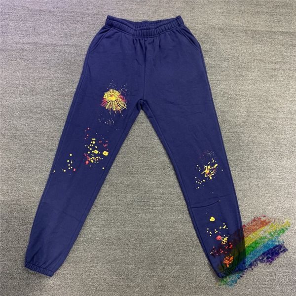 pants blue graffiti spider web pattern sweatpants men women sp5der 555555 pants joggers drawstring trousers, Black
pants blue graffiti spider web pattern sweatpants men women sp5der 555555 pants joggers drawstring trousers, Black
