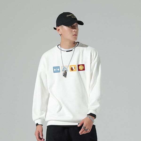 men's hoodies & sweatshirts 2021 men spring autumn o-neck long sleeve high street cartoon patchwork sweatshirt cotton loose hip pullove, Black
men's hoodies & sweatshirts 2021 men spring autumn o-neck long sleeve high street cartoon patchwork sweatshirt cotton loose hip pullove, Black