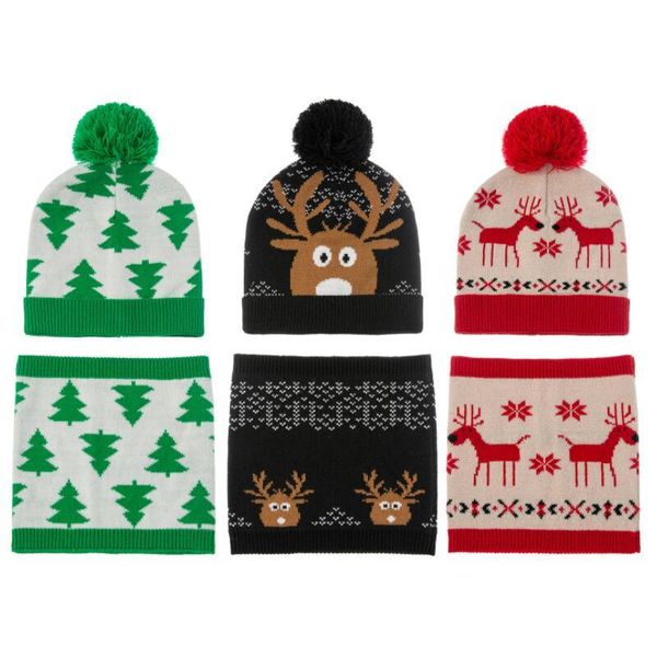 cycling caps & masks winter children's christmas hat set knitted kids circle scarf neck born knit beanie boys girls infant bonnet, Black
cycling caps & masks winter children's christmas hat set knitted kids circle scarf neck born knit beanie boys girls infant bonnet, Black
