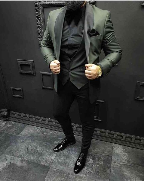 men's suits & blazers male lapel shawl suit, 3-piece black and dark green engagement suit slim fit blazer, 2021 aumx, White;black
men's suits & blazers male lapel shawl suit, 3-piece black and dark green engagement suit slim fit blazer, 2021 aumx, White;black