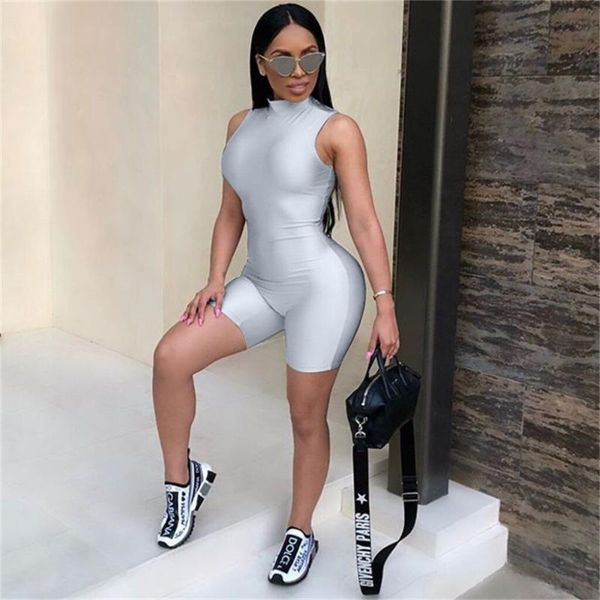 women's jumpsuits & rompers fashion casual women romper 2021 autumn solid sleeveless o-neck skinny streetwear zipper playsuit female pl, Black;white
women's jumpsuits & rompers fashion casual women romper 2021 autumn solid sleeveless o-neck skinny streetwear zipper playsuit female pl, Black;white