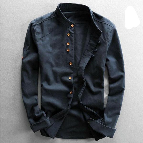 men's casual shirts cotton linen long sleeve men slim mandarin collar summer beach shirt plus size 6xl, White;black
men's casual shirts cotton linen long sleeve men slim mandarin collar summer beach shirt plus size 6xl, White;black