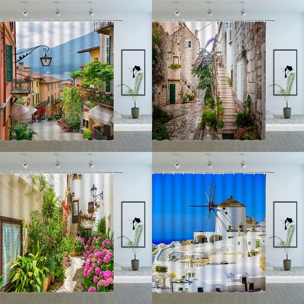 shower curtains mediterranean architecture landscape european street flower scenery bathroom waterproof cloth curtain set
shower curtains mediterranean architecture landscape european street flower scenery bathroom waterproof cloth curtain set