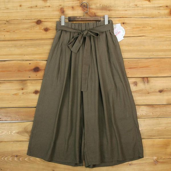 women's pants & capris linen cotton spring autumn drop loose waist wide leg women culottes elastic casual female trousers, Black;white
women's pants & capris linen cotton spring autumn drop loose waist wide leg women culottes elastic casual female trousers, Black;white