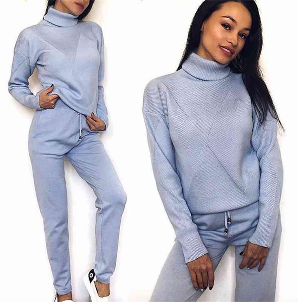 women knitted suits autumn winter thick soft sweater sets casual turtleneck pullovers and long pants 210524, White
women knitted suits autumn winter thick soft sweater sets casual turtleneck pullovers and long pants 210524, White