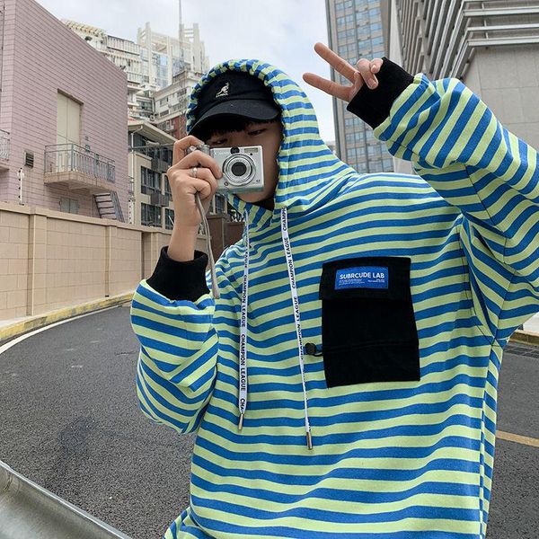 men's hoodies & sweatshirts striped casual trend oversize streetwear loose sports male clothing long sleeve student pullover autumn, Black
men's hoodies & sweatshirts striped casual trend oversize streetwear loose sports male clothing long sleeve student pullover autumn, Black