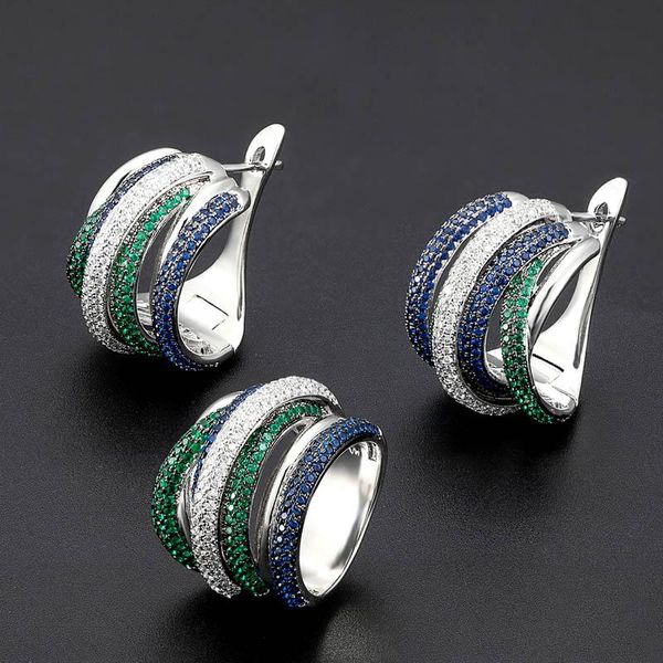 earrings & necklace zlxgirl jewelry brand blue green zircon earring ring for wedding set women ears anel bijoux, Silver
earrings & necklace zlxgirl jewelry brand blue green zircon earring ring for wedding set women ears anel bijoux, Silver