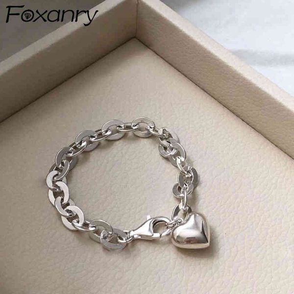 foxanry 925 sterling silver thick chain bracelet summer trend punk vintage charm sweet love heart tassel party jewelry, Golden;silver
foxanry 925 sterling silver thick chain bracelet summer trend punk vintage charm sweet love heart tassel party jewelry, Golden;silver