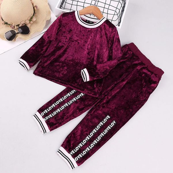 girls clothing set fall spring kids sportswear for 2 3 4 5 6 7 year girl long sleeve shirt letter pant velvet children suit sets, White
girls clothing set fall spring kids sportswear for 2 3 4 5 6 7 year girl long sleeve shirt letter pant velvet children suit sets, White