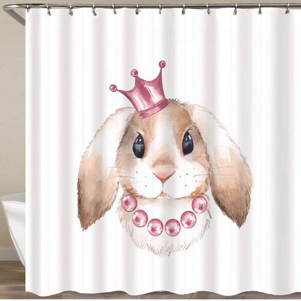shower curtain set with 12 hooks,rabbit and crown watercolor illustration,decorative bath curtain modern bathroom
shower curtain set with 12 hooks,rabbit and crown watercolor illustration,decorative bath curtain modern bathroom